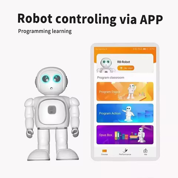 AI Programming Educational Robot R8 Pro - mobile shop in Hamra, Beirut, Lebanon. New and used phones, iPhone, Samsung, Huawei, Xiaomi, Oppo, Realme, Honor, Google Pixel, tablets, laptops, computers, and accessories. متجر موبايلات في الحمرا، بيروت، لبنان. هواتف جديدة ومستعملة، آيفون، سامسونج، هواوي، شاومي، أوبو، ريلمي، هونر، جوجل بيكسل، أجهزة لوحية، لابتوبات، كمبيوترات، واكسسوارات.