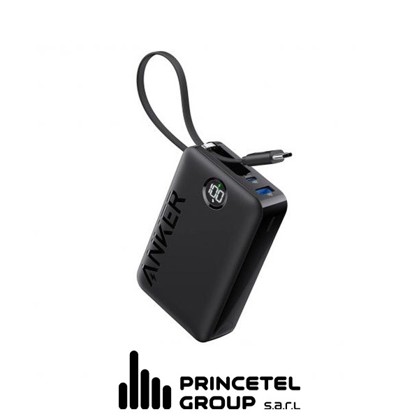 Anker 335 PowerBank 22.5W Built In Cable - mobile shop in Hamra, Beirut, Lebanon. New and used phones, iPhone, Samsung, Huawei, Xiaomi, Oppo, Realme, Honor, Google Pixel, tablets, laptops, computers, and accessories. متجر موبايلات في الحمرا، بيروت، لبنان. هواتف جديدة ومستعملة، آيفون، سامسونج، هواوي، شاومي، أوبو، ريلمي، هونر، جوجل بيكسل، أجهزة لوحية، لابتوبات، كمبيوترات، واكسسوارات.