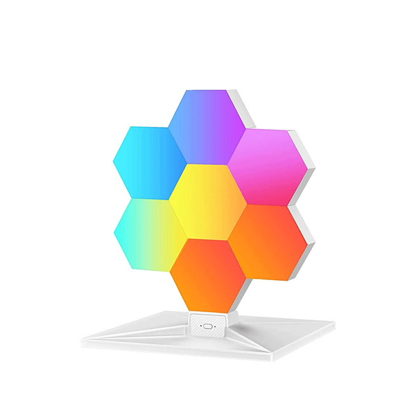 Cololight RGB Hexagon Light Plus Kit 7PCS | Peach Flower Shape, mobiles, lebanon, samsung, iphones, new, used, laptops, computers, huawei, phone, mobile prices in lebanon,mobile prices
