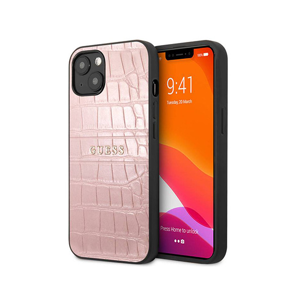 Guess Apple Iphone 13 Pink Croco Strap Collection, mobiles, lebanon, samsung, iphones, new, used, laptops, computers, huawei, phone, mobile prices in lebanon,mobile prices