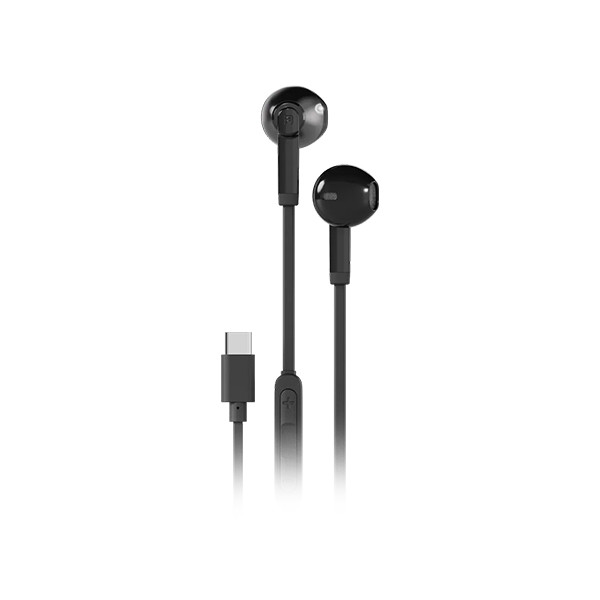 Porodo Soundtec Wired Type C Semi In Ear Earphone with Mic - Black, mobiles, lebanon, samsung, iphones, new, used, laptops, computers, huawei, phone, mobile prices in lebanon,mobile prices