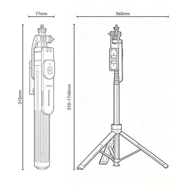 Yesido SF34 Selfi Stick Tripod - mobile shop in Hamra, Beirut, Lebanon. New and used phones, iPhone, Samsung, Huawei, Xiaomi, Oppo, Realme, Honor, Google Pixel, tablets, laptops, computers, and accessories. متجر موبايلات في الحمرا، بيروت، لبنان. هواتف جديدة ومستعملة، آيفون، سامسونج، هواوي، شاومي، أوبو، ريلمي، هونر، جوجل بيكسل، أجهزة لوحية، لابتوبات، كمبيوترات، واكسسوارات.