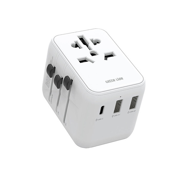 Green Lion 20W Universal Travel Adapter - White, mobiles, lebanon, samsung, iphones, new, used, laptops, computers, huawei, phone, mobile prices in lebanon,mobile prices