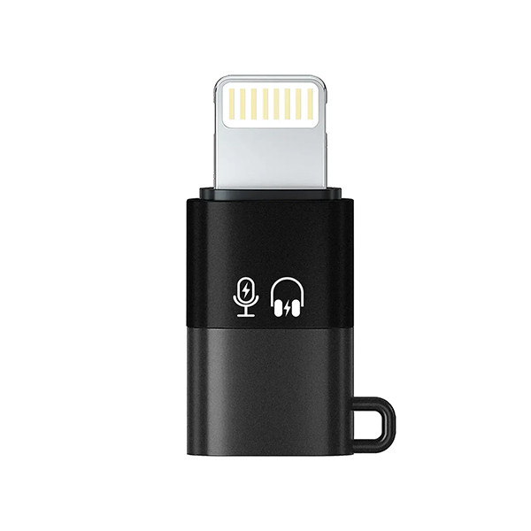 Porodo Audix Pro Lavalier Dual Microphone Type-C + Lightening Connector - Black - mobile shop in Hamra, Beirut, Lebanon. New and used phones, iPhone, Samsung, Huawei, Xiaomi, Oppo, Realme, Honor, Google Pixel, tablets, laptops, computers, and accessories. متجر موبايلات في الحمرا، بيروت، لبنان. هواتف جديدة ومستعملة، آيفون، سامسونج، هواوي، شاومي، أوبو، ريلمي، هونر، جوجل بيكسل، أجهزة لوحية، لابتوبات، كمبيوترات، واكسسوارات.