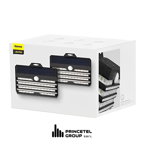 Baseus Energy Collection Series Solar Body Sensor LED Wall Lamp DGNEN-DO1 2 - Pack - mobile shop in Hamra, Beirut, Lebanon. New and used phones, iPhone, Samsung, Huawei, Xiaomi, Oppo, Realme, Honor, Google Pixel, tablets, laptops, computers, and accessories. متجر موبايلات في الحمرا، بيروت، لبنان. هواتف جديدة ومستعملة، آيفون، سامسونج، هواوي، شاومي، أوبو، ريلمي، هونر، جوجل بيكسل، أجهزة لوحية، لابتوبات، كمبيوترات، واكسسوارات.