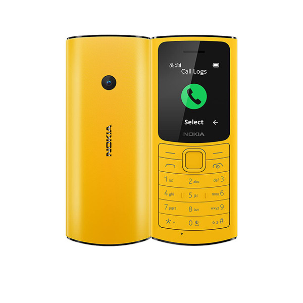 Nokia 110 Yellow 4G - mobile shop in Hamra, Beirut, Lebanon. New and used phones, iPhone, Samsung, Huawei, Xiaomi, Oppo, Realme, Honor, Google Pixel, tablets, laptops, computers, and accessories. متجر موبايلات في الحمرا، بيروت، لبنان. هواتف جديدة ومستعملة، آيفون، سامسونج، هواوي، شاومي، أوبو، ريلمي، هونر، جوجل بيكسل، أجهزة لوحية، لابتوبات، كمبيوترات، واكسسوارات.