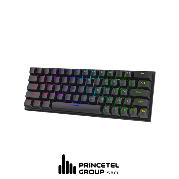Porodo 64 Keys Suspension Mechanical keyboard with budding keycaps-Black - mobile shop in Hamra, Beirut, Lebanon. New and used phones, iPhone, Samsung, Huawei, Xiaomi, Oppo, Realme, Honor, Google Pixel, tablets, laptops, computers, and accessories. متجر موبايلات في الحمرا، بيروت، لبنان. هواتف جديدة ومستعملة، آيفون، سامسونج، هواوي، شاومي، أوبو، ريلمي، هونر، جوجل بيكسل، أجهزة لوحية، لابتوبات، كمبيوترات، واكسسوارات.