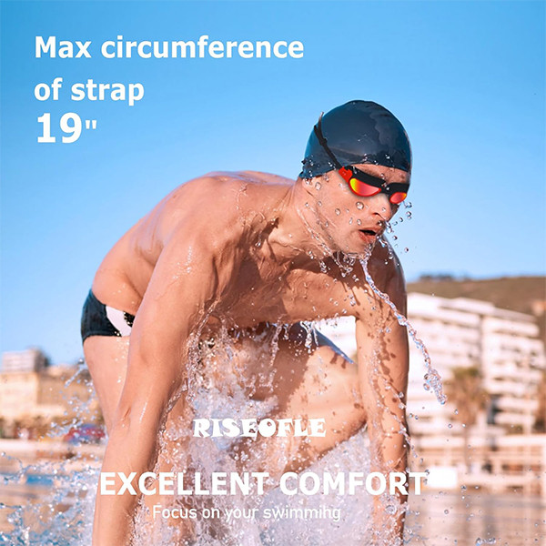 Swimming Goggles for Men/Women, Adult Swimming Goggles UV Protection, Anti-Fog, Adjustable Strap, Comfort Polarised Swimming Goggles (Red) - mobile shop in Hamra, Beirut, Lebanon. New and used phones, iPhone, Samsung, Huawei, Xiaomi, Oppo, Realme, Honor, Google Pixel, tablets, laptops, computers, and accessories. متجر موبايلات في الحمرا، بيروت، لبنان. هواتف جديدة ومستعملة، آيفون، سامسونج، هواوي، شاومي، أوبو، ريلمي، هونر، جوجل بيكسل، أجهزة لوحية، لابتوبات، كمبيوترات، واكسسوارات.