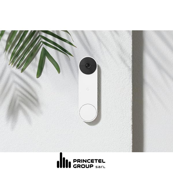 Google - Nest Wi-Fi Video Doorbell - Battery Operated - Snow - Snow - mobile shop in Hamra, Beirut, Lebanon. New and used phones, iPhone, Samsung, Huawei, Xiaomi, Oppo, Realme, Honor, Google Pixel, tablets, laptops, computers, and accessories. متجر موبايلات في الحمرا، بيروت، لبنان. هواتف جديدة ومستعملة، آيفون، سامسونج، هواوي، شاومي، أوبو، ريلمي، هونر، جوجل بيكسل، أجهزة لوحية، لابتوبات، كمبيوترات، واكسسوارات.