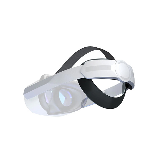 Blupebble - Elite Adjustable Head Strap Made For Meta Quest 2 - White - mobile shop in Hamra, Beirut, Lebanon. New and used phones, iPhone, Samsung, Huawei, Xiaomi, Oppo, Realme, Honor, Google Pixel, tablets, laptops, computers, and accessories. متجر موبايلات في الحمرا، بيروت، لبنان. هواتف جديدة ومستعملة، آيفون، سامسونج، هواوي، شاومي، أوبو، ريلمي، هونر، جوجل بيكسل، أجهزة لوحية، لابتوبات، كمبيوترات، واكسسوارات.