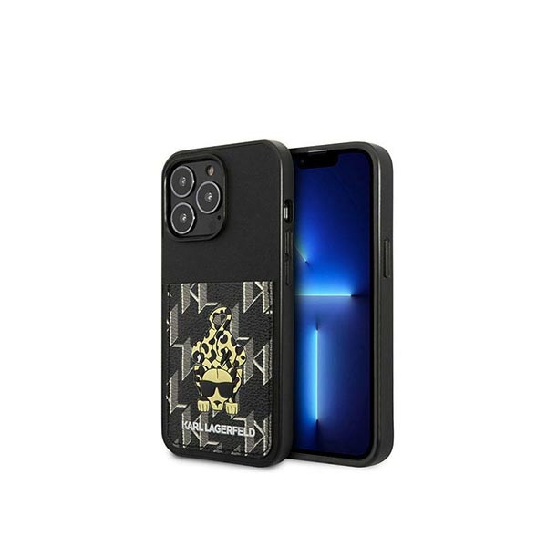 Karl Lagerfeld iPhone 13 Pro / 13 6.1" Hard Case Cherry / Black Card Slot, mobiles, lebanon, samsung, iphones, new, used, laptops, computers, huawei, phone, mobile prices in lebanon,mobile prices