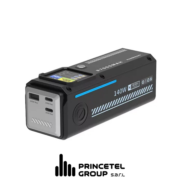 Powerology 140W Dual Channel  Smart Battery Display Power Bank with Colorful  LED 27000mAh - mobile shop in Hamra, Beirut, Lebanon. New and used phones, iPhone, Samsung, Huawei, Xiaomi, Oppo, Realme, Honor, Google Pixel, tablets, laptops, computers, and accessories. متجر موبايلات في الحمرا، بيروت، لبنان. هواتف جديدة ومستعملة، آيفون، سامسونج، هواوي، شاومي، أوبو، ريلمي، هونر، جوجل بيكسل، أجهزة لوحية، لابتوبات، كمبيوترات، واكسسوارات.