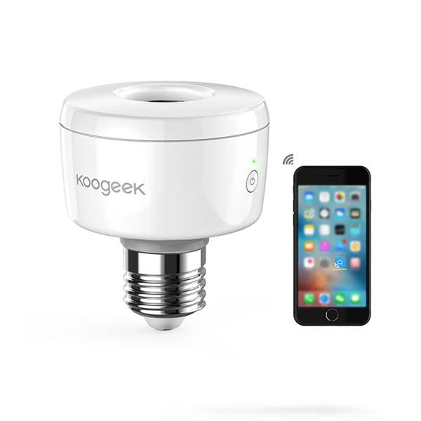 Koogeek Wi-Fi Enabled Smart Socket E26 Light Bulb Adapter Works with Apple HomeKit Support Siri Voice Control, mobiles, lebanon, samsung, iphones, new, used, laptops, computers, huawei, phone, mobile prices in lebanon,mobile prices