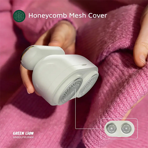 Green Lion DualPro Digital Fabric Remover - White - mobile shop in Hamra, Beirut, Lebanon. New and used phones, iPhone, Samsung, Huawei, Xiaomi, Oppo, Realme, Honor, Google Pixel, tablets, laptops, computers, and accessories. متجر موبايلات في الحمرا، بيروت، لبنان. هواتف جديدة ومستعملة، آيفون، سامسونج، هواوي، شاومي، أوبو، ريلمي، هونر، جوجل بيكسل، أجهزة لوحية، لابتوبات، كمبيوترات، واكسسوارات.