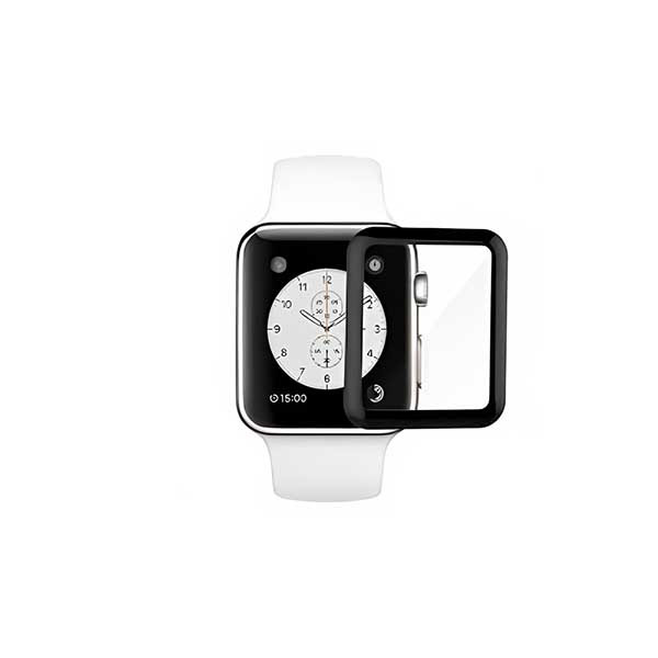 Green Lion 3D Full Glass Screen Protector 38mm for Apple Watch 3/4/5 - Black, mobiles, lebanon, samsung, iphones, new, used, laptops, computers, huawei, phone, mobile prices in lebanon,mobile prices