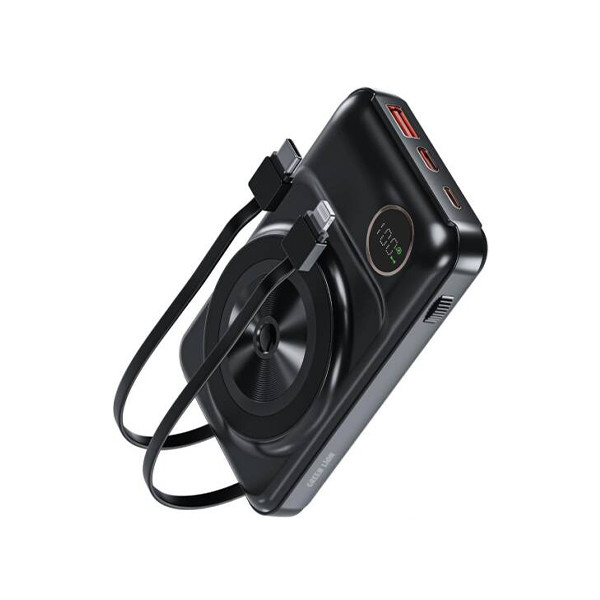 Green Lion MagSafe Integrated  10000mAh Power Bank - Black, mobiles, lebanon, samsung, iphones, new, used, laptops, computers, huawei, phone, mobile prices in lebanon,mobile prices