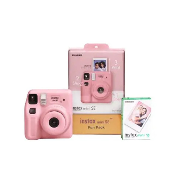 Fujifilm Instax Mini SE Camera Fun Pack, Pink, mobiles, lebanon, samsung, iphones, new, used, laptops, computers, huawei, phone, mobile prices in lebanon,mobile prices