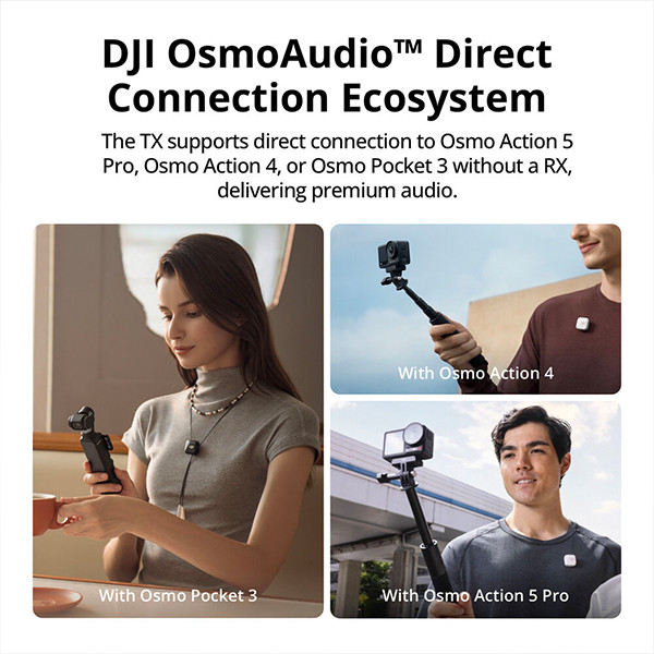 DJI Mic Mini 2-Person Compact Wireless Microphone System for Camera & Smartphone (2.4 GHz) - mobile shop in Hamra, Beirut, Lebanon. New and used phones, iPhone, Samsung, Huawei, Xiaomi, Oppo, Realme, Honor, Google Pixel, tablets, laptops, computers, and accessories. متجر موبايلات في الحمرا، بيروت، لبنان. هواتف جديدة ومستعملة، آيفون، سامسونج، هواوي، شاومي، أوبو، ريلمي، هونر، جوجل بيكسل، أجهزة لوحية، لابتوبات، كمبيوترات، واكسسوارات.
