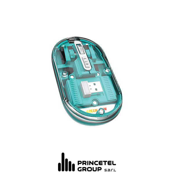 Green Lion Transparent Mouse  Lite - Green - mobile shop in Hamra, Beirut, Lebanon. New and used phones, iPhone, Samsung, Huawei, Xiaomi, Oppo, Realme, Honor, Google Pixel, tablets, laptops, computers, and accessories. متجر موبايلات في الحمرا، بيروت، لبنان. هواتف جديدة ومستعملة، آيفون، سامسونج، هواوي، شاومي، أوبو، ريلمي، هونر، جوجل بيكسل، أجهزة لوحية، لابتوبات، كمبيوترات، واكسسوارات.