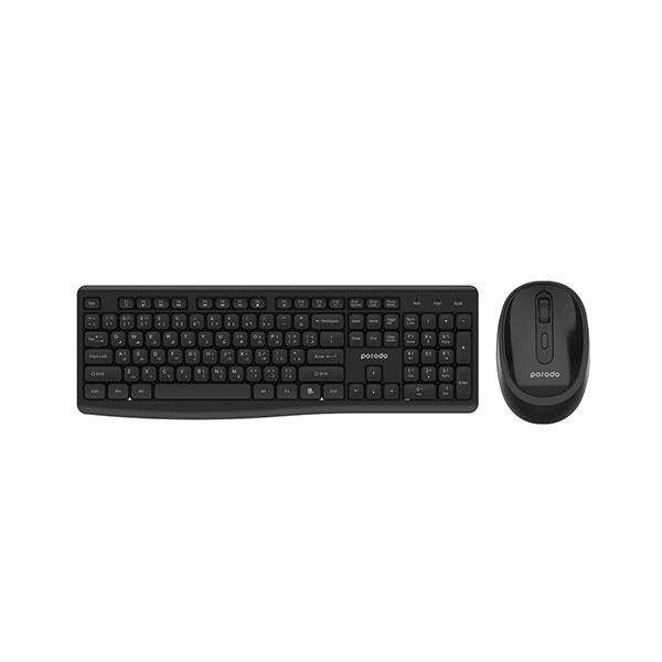 Porodo Wireless 2.4G+BT Keyboard with Mouse - Black, mobiles, lebanon, samsung, iphones, new, used, laptops, computers, huawei, phone, mobile prices in lebanon,mobile prices