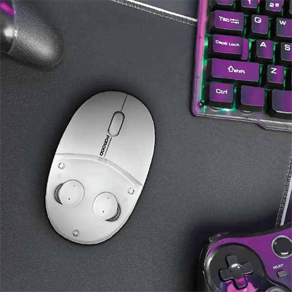 Porodo TWS Earbud Wireles Mouse-White - mobile shop in Hamra, Beirut, Lebanon. New and used phones, iPhone, Samsung, Huawei, Xiaomi, Oppo, Realme, Honor, Google Pixel, tablets, laptops, computers, and accessories. متجر موبايلات في الحمرا، بيروت، لبنان. هواتف جديدة ومستعملة، آيفون، سامسونج، هواوي، شاومي، أوبو، ريلمي، هونر، جوجل بيكسل، أجهزة لوحية، لابتوبات، كمبيوترات، واكسسوارات.