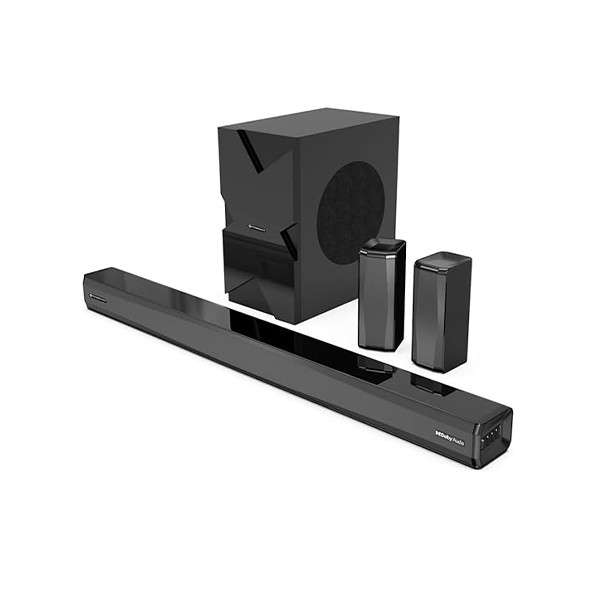 Powerology 5.1CH Home Theater  Soundbar with Dolby Audio with Wireless  Subwoofer/Surround   - Black, mobiles, lebanon, samsung, iphones, new, used, laptops, computers, huawei, phone, mobile prices in lebanon,mobile prices