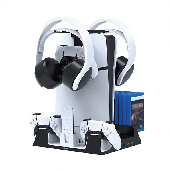 Green Lion PS5 Cooling Stand Charging Station - White, mobiles, lebanon, samsung, iphones, new, used, laptops, computers, huawei, phone, mobile prices in lebanon,mobile prices