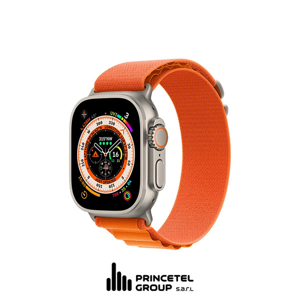 Green Lion Ultra Active Smart Watch 49MM - Titanium/Orange(Strap) - mobile shop in Hamra, Beirut, Lebanon. New and used phones, iPhone, Samsung, Huawei, Xiaomi, Oppo, Realme, Honor, Google Pixel, tablets, laptops, computers, and accessories. متجر موبايلات في الحمرا، بيروت، لبنان. هواتف جديدة ومستعملة، آيفون، سامسونج، هواوي، شاومي، أوبو، ريلمي، هونر، جوجل بيكسل، أجهزة لوحية، لابتوبات، كمبيوترات، واكسسوارات.