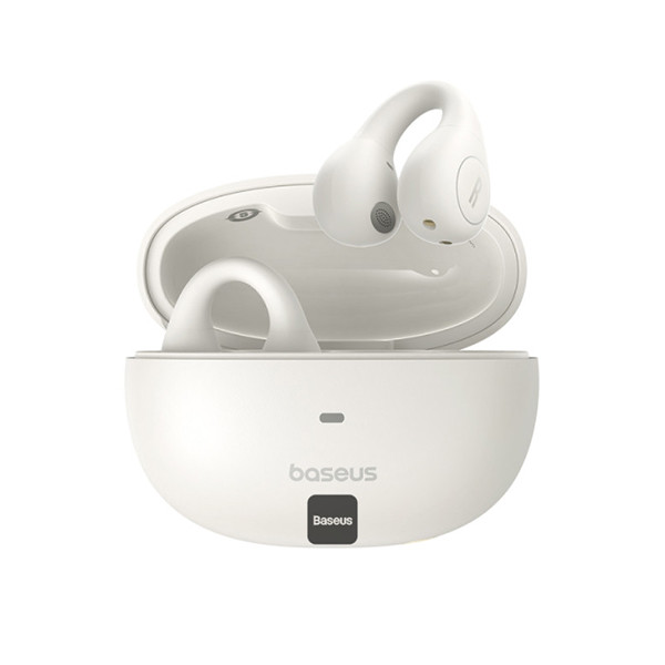 Baseus AirGo AS01 Open Ear Clip On Wireless Earbuds for Sports - White, mobiles, lebanon, samsung, iphones, new, used, laptops, computers, huawei, phone, mobile prices in lebanon,mobile prices