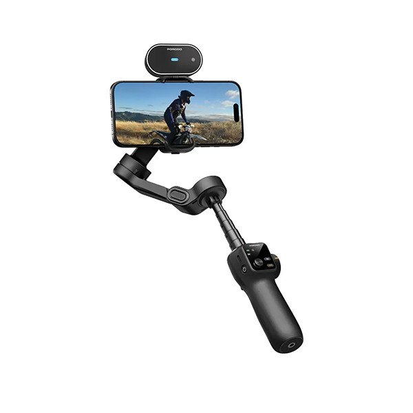 Porodo VelCam AI Tracker Smartphone Gimbal tri-pot Fill light -Black, mobiles, lebanon, samsung, iphones, new, used, laptops, computers, huawei, phone, mobile prices in lebanon,mobile prices