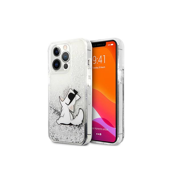 Cover Case IPHONE 13 Pro Karl Lagerfeld Cat Choupette Glitter Gold, mobiles, lebanon, samsung, iphones, new, used, laptops, computers, huawei, phone, mobile prices in lebanon,mobile prices