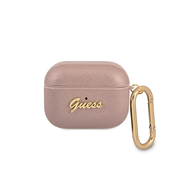 Guess Airpod Case Compatible with Airpods Pro - Pink with italic logo, mobiles, lebanon, samsung, iphones, new, used, laptops, computers, huawei, phone, mobile prices in lebanon,mobile prices