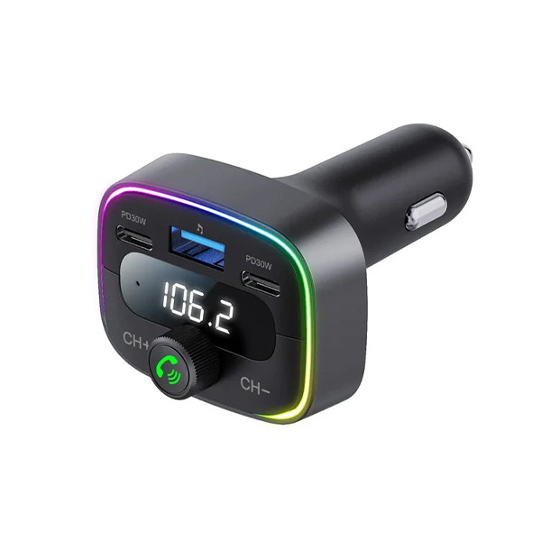 Porodo Dual PD 30W Bluetooth FM Transmitter With USB Disk Reading BLACK - mobile shop in Hamra, Beirut, Lebanon. New and used phones, iPhone, Samsung, Huawei, Xiaomi, Oppo, Realme, Honor, Google Pixel, tablets, laptops, computers, and accessories. متجر موبايلات في الحمرا، بيروت، لبنان. هواتف جديدة ومستعملة، آيفون، سامسونج، هواوي، شاومي، أوبو، ريلمي، هونر، جوجل بيكسل، أجهزة لوحية، لابتوبات، كمبيوترات، واكسسوارات.