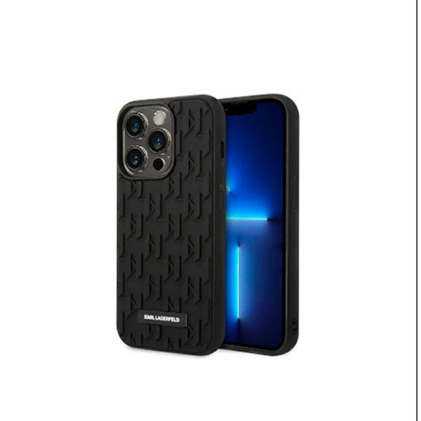 Case Karl Lagerfeld  iPhone 14 Pro 6,1" hardcase black 3D Monogram, mobiles, lebanon, samsung, iphones, new, used, laptops, computers, huawei, phone, mobile prices in lebanon,mobile prices