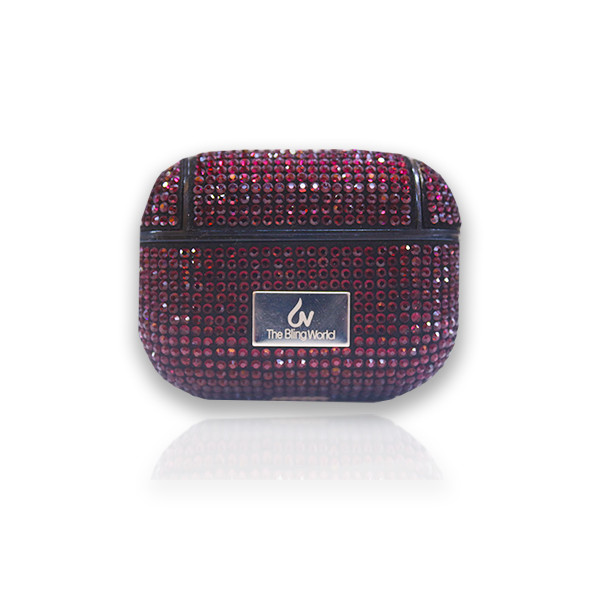 The Bling World Airpods Pro Case - Crystal Purple, mobiles, lebanon, samsung, iphones, new, used, laptops, computers, huawei, phone, mobile prices in lebanon,mobile prices