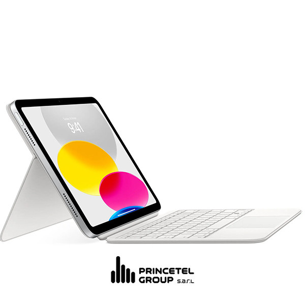 Apple Magic Keyboard folio for ipad 10th Generation Arabic - White - mobile shop in Hamra, Beirut, Lebanon. New and used phones, iPhone, Samsung, Huawei, Xiaomi, Oppo, Realme, Honor, Google Pixel, tablets, laptops, computers, and accessories. متجر موبايلات في الحمرا، بيروت، لبنان. هواتف جديدة ومستعملة، آيفون، سامسونج، هواوي، شاومي، أوبو، ريلمي، هونر، جوجل بيكسل، أجهزة لوحية، لابتوبات، كمبيوترات، واكسسوارات.