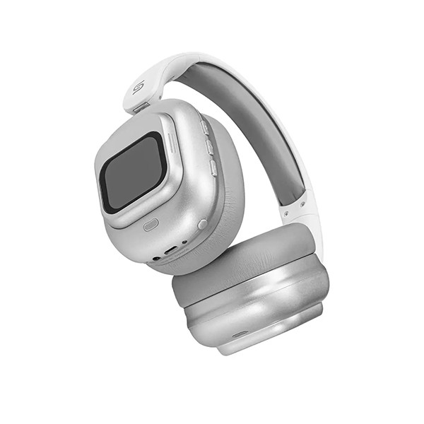 Porodo SoundTec Headphone With Removable Touch Screen - White - mobile shop in Hamra, Beirut, Lebanon. New and used phones, iPhone, Samsung, Huawei, Xiaomi, Oppo, Realme, Honor, Google Pixel, tablets, laptops, computers, and accessories. متجر موبايلات في الحمرا، بيروت، لبنان. هواتف جديدة ومستعملة، آيفون، سامسونج، هواوي، شاومي، أوبو، ريلمي، هونر، جوجل بيكسل، أجهزة لوحية، لابتوبات، كمبيوترات، واكسسوارات.