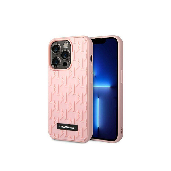Case Karl Lagerfeld iPhone 14 Pro 6,1" hardcase pink 3D Monogram, mobiles, lebanon, samsung, iphones, new, used, laptops, computers, huawei, phone, mobile prices in lebanon,mobile prices