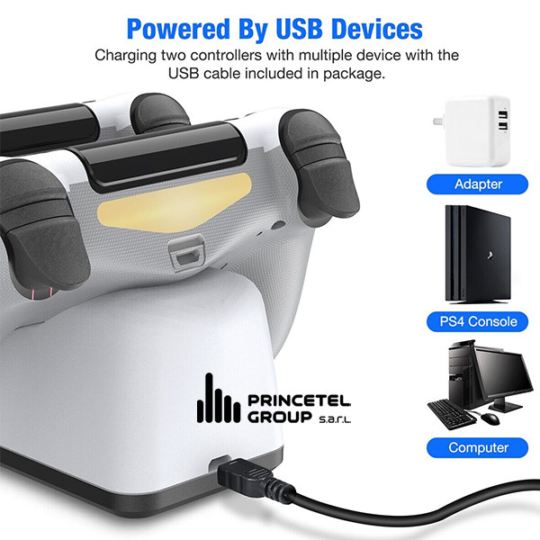 PlayStation 4 Controller Dual Fast Charger Dock Station Charging Stand - mobile shop in Hamra, Beirut, Lebanon. New and used phones, iPhone, Samsung, Huawei, Xiaomi, Oppo, Realme, Honor, Google Pixel, tablets, laptops, computers, and accessories. متجر موبايلات في الحمرا، بيروت، لبنان. هواتف جديدة ومستعملة، آيفون، سامسونج، هواوي، شاومي، أوبو، ريلمي، هونر، جوجل بيكسل، أجهزة لوحية، لابتوبات، كمبيوترات، واكسسوارات.
