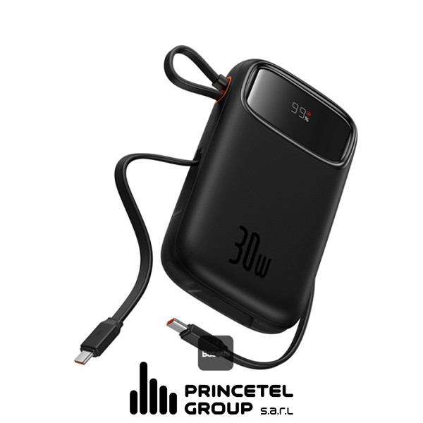 Baseus QPOW2 Fast Charge Powerbank 10000mAh 30W Black - mobile shop in Hamra, Beirut, Lebanon. New and used phones, iPhone, Samsung, Huawei, Xiaomi, Oppo, Realme, Honor, Google Pixel, tablets, laptops, computers, and accessories. متجر موبايلات في الحمرا، بيروت، لبنان. هواتف جديدة ومستعملة، آيفون، سامسونج، هواوي، شاومي، أوبو، ريلمي، هونر، جوجل بيكسل، أجهزة لوحية، لابتوبات، كمبيوترات، واكسسوارات.