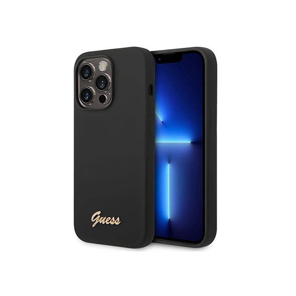 Guess Silicone Vintage - Case for iPhone 14 Pro (black), mobiles, lebanon, samsung, iphones, new, used, laptops, computers, huawei, phone, mobile prices in lebanon,mobile prices