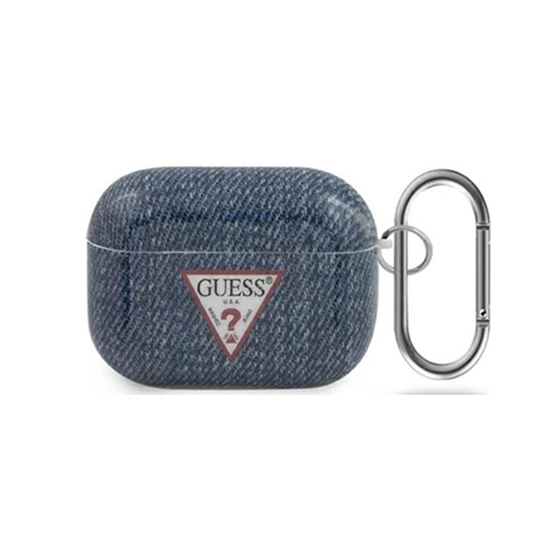 Guess Airpod Case Compatible with Airpods Pro - Jeans Blue with Logo, mobiles, lebanon, samsung, iphones, new, used, laptops, computers, huawei, phone, mobile prices in lebanon,mobile prices