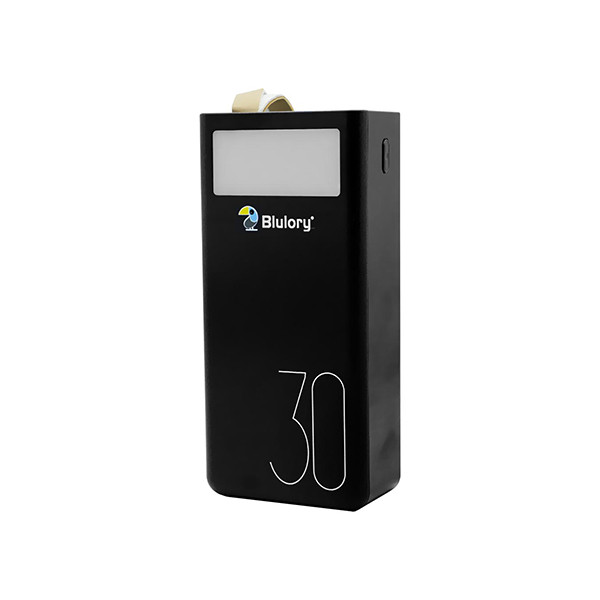 Blulory 30000mAh 22.5W Black PowerBank With Led, mobiles, lebanon, samsung, iphones, new, used, laptops, computers, huawei, phone, mobile prices in lebanon,mobile prices