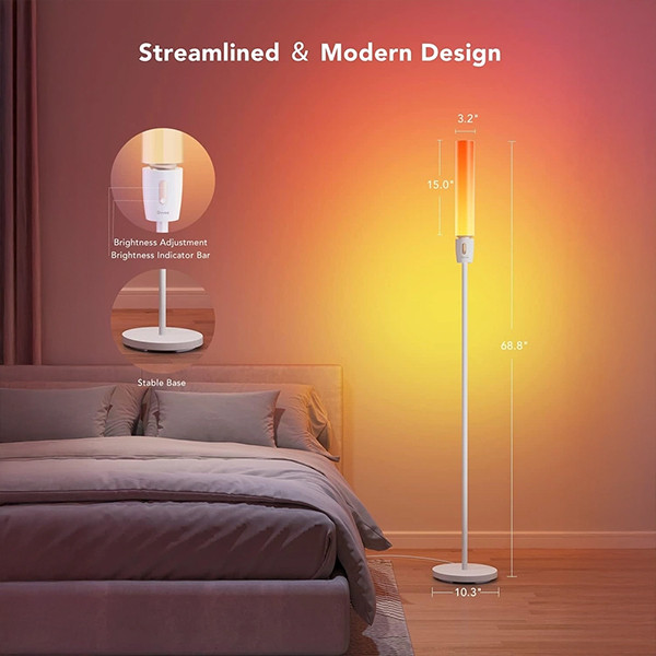 Govee RGBICWW Cylinder Floor Lamp - mobile shop in Hamra, Beirut, Lebanon. New and used phones, iPhone, Samsung, Huawei, Xiaomi, Oppo, Realme, Honor, Google Pixel, tablets, laptops, computers, and accessories. متجر موبايلات في الحمرا، بيروت، لبنان. هواتف جديدة ومستعملة، آيفون، سامسونج، هواوي، شاومي، أوبو، ريلمي، هونر، جوجل بيكسل، أجهزة لوحية، لابتوبات، كمبيوترات، واكسسوارات.