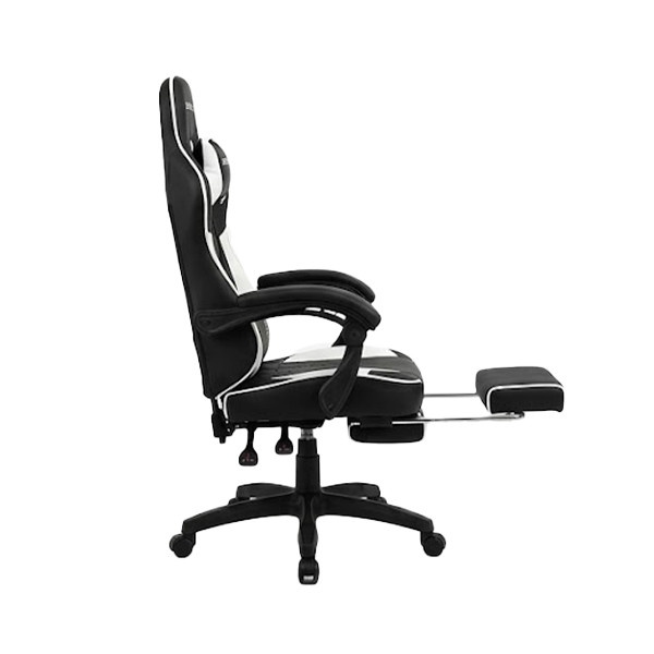 Dead Skull Gaming Chair Comfort with Footrest & Headrest – Adjustable Back, Ergonomic Design for Gamers-Black/White - mobile shop in Hamra, Beirut, Lebanon. New and used phones, iPhone, Samsung, Huawei, Xiaomi, Oppo, Realme, Honor, Google Pixel, tablets, laptops, computers, and accessories. متجر موبايلات في الحمرا، بيروت، لبنان. هواتف جديدة ومستعملة، آيفون، سامسونج، هواوي، شاومي، أوبو، ريلمي، هونر، جوجل بيكسل، أجهزة لوحية، لابتوبات، كمبيوترات، واكسسوارات.