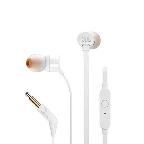 JBL T110 In-Ear Headphones - White, mobiles, lebanon, samsung, iphones, new, used, laptops, computers, huawei, phone, mobile prices in lebanon,mobile prices