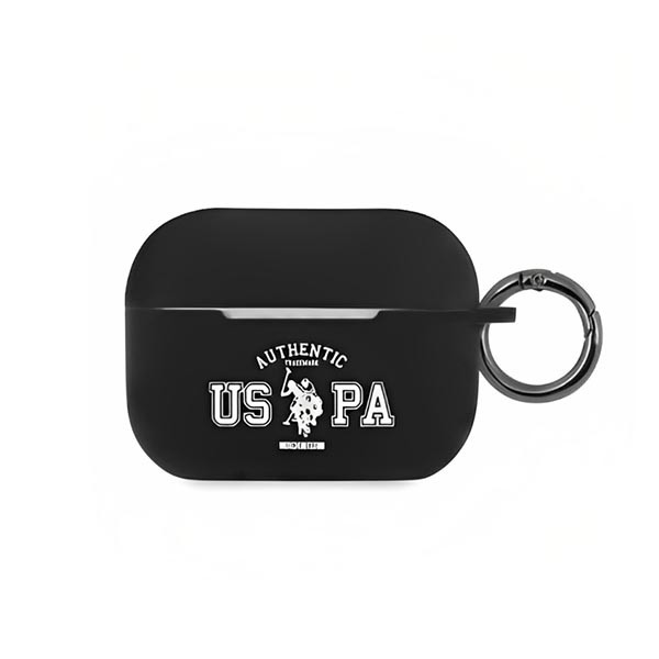 CG Mobile U.S.Polo Assn. Silicone Uspa Authentic Case Compatible for Airpods Pro, Scratch Resistant, Shock Absorption & Drop Protection Cover Officially Licensed, Black, mobiles, lebanon, samsung, iphones, new, used, laptops, computers, huawei, phone, mobile prices in lebanon,mobile prices