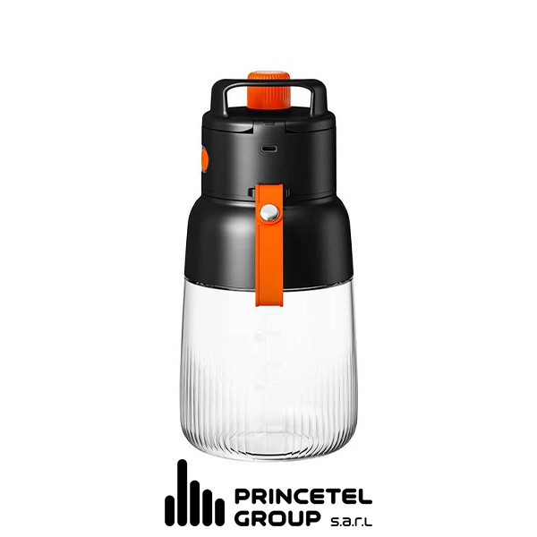 Porodo Lifestyle 70W Juicer, LED Display, 3000mAh, 1000ml, Type-C – Black/Orange - mobile shop in Hamra, Beirut, Lebanon. New and used phones, iPhone, Samsung, Huawei, Xiaomi, Oppo, Realme, Honor, Google Pixel, tablets, laptops, computers, and accessories. متجر موبايلات في الحمرا، بيروت، لبنان. هواتف جديدة ومستعملة، آيفون، سامسونج، هواوي، شاومي، أوبو، ريلمي، هونر، جوجل بيكسل، أجهزة لوحية، لابتوبات، كمبيوترات، واكسسوارات.