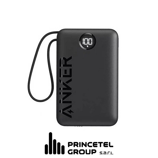Anker 335 PowerBank 22.5W Built In Cable - mobile shop in Hamra, Beirut, Lebanon. New and used phones, iPhone, Samsung, Huawei, Xiaomi, Oppo, Realme, Honor, Google Pixel, tablets, laptops, computers, and accessories. متجر موبايلات في الحمرا، بيروت، لبنان. هواتف جديدة ومستعملة، آيفون، سامسونج، هواوي، شاومي، أوبو، ريلمي، هونر، جوجل بيكسل، أجهزة لوحية، لابتوبات، كمبيوترات، واكسسوارات.