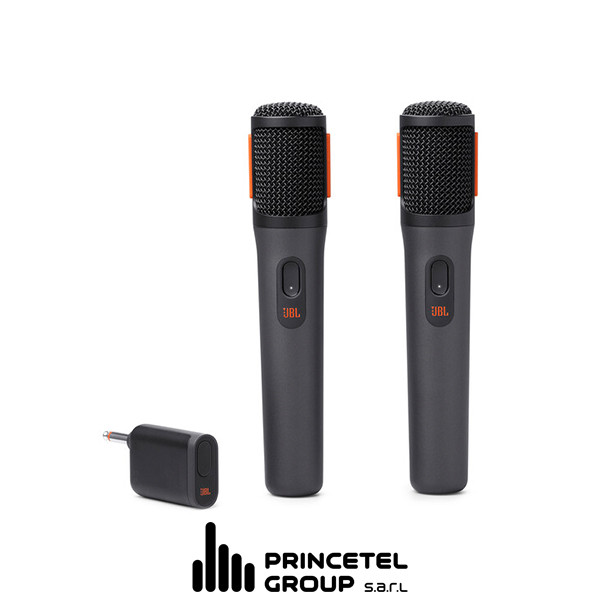 JBL PartyBox Two-Person Wireless Handheld Microphone System (2.4 GHz) - mobile shop in Hamra, Beirut, Lebanon. New and used phones, iPhone, Samsung, Huawei, Xiaomi, Oppo, Realme, Honor, Google Pixel, tablets, laptops, computers, and accessories. متجر موبايلات في الحمرا، بيروت، لبنان. هواتف جديدة ومستعملة، آيفون، سامسونج، هواوي، شاومي، أوبو، ريلمي، هونر، جوجل بيكسل، أجهزة لوحية، لابتوبات، كمبيوترات، واكسسوارات.